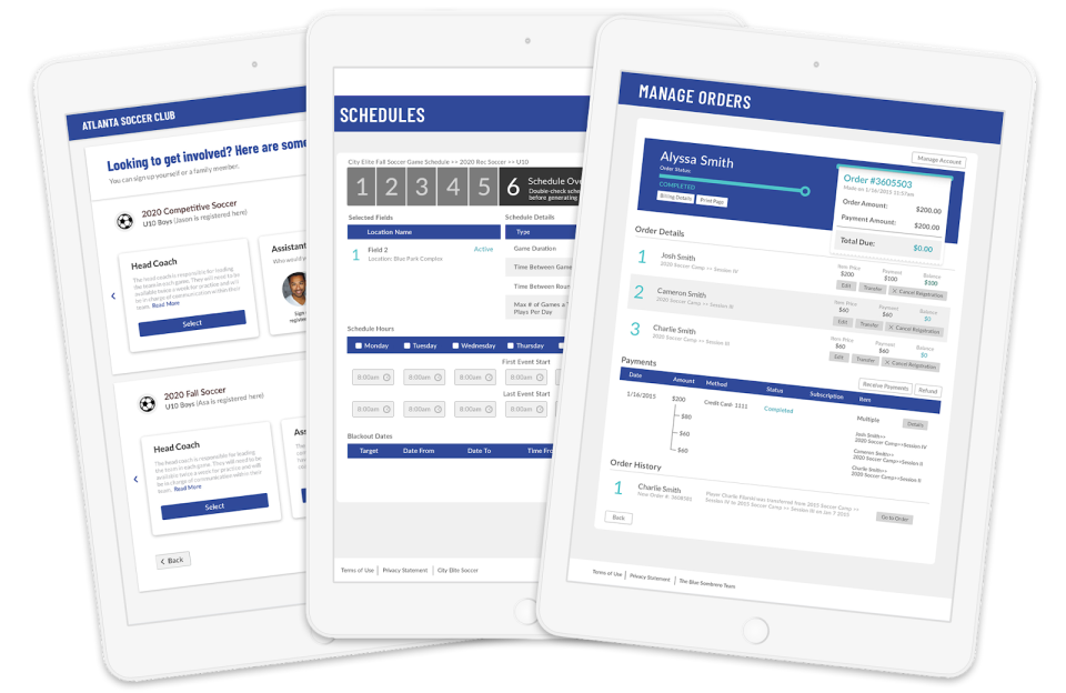 screenshot of Sports Connect